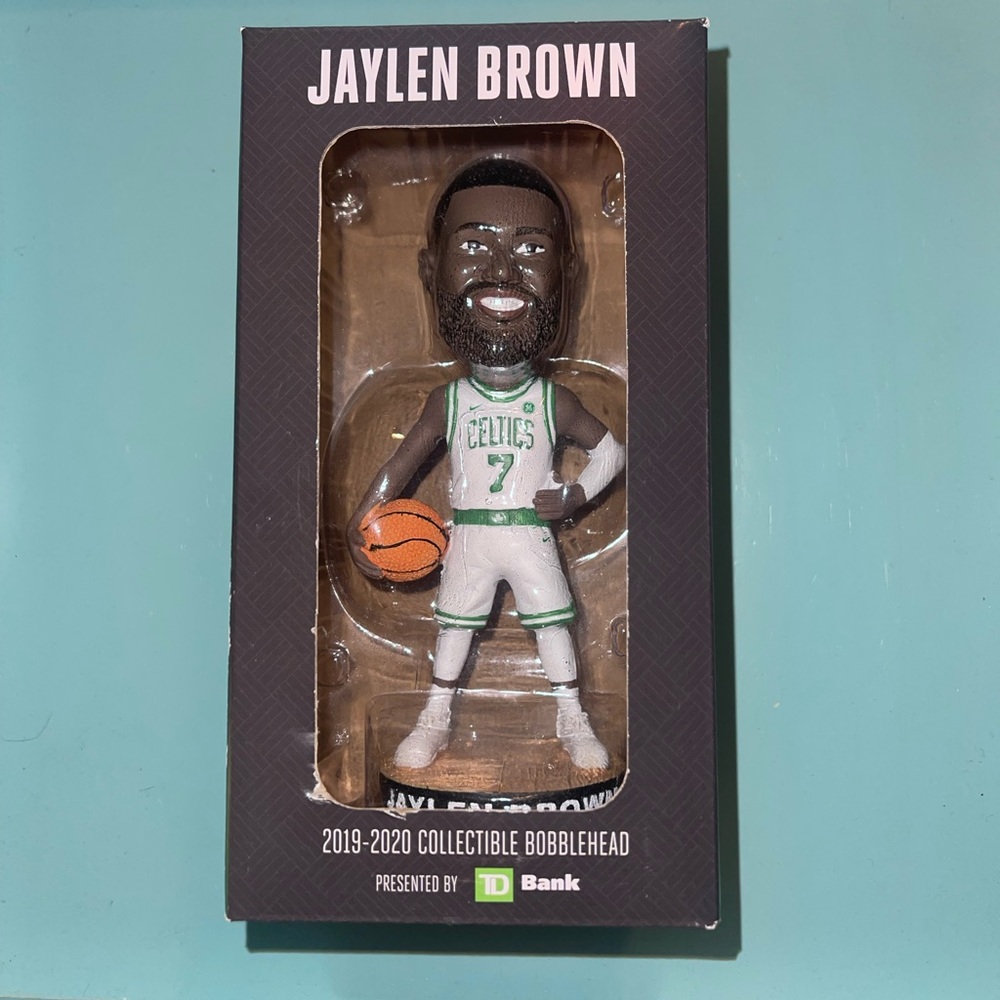 Rare Celtics Jaylen Brown commemorative bobble head NIB